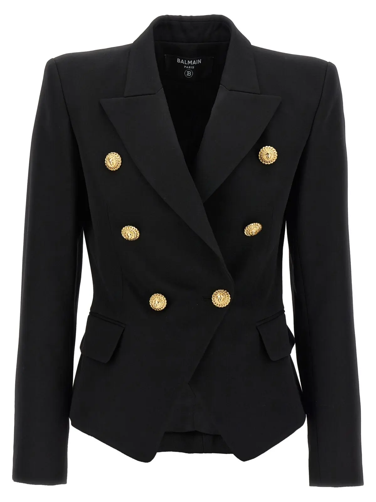 Блейзер двобортний Balmain Чорний 1 Double-breasted blazer BALMAIN Black