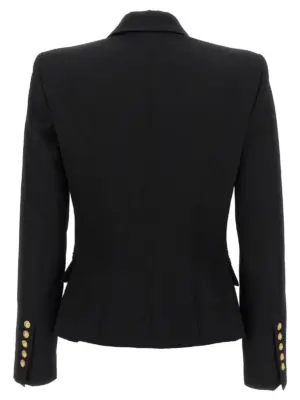 Double-breasted blazer FF1SI505WB080PA BALMAIN Black