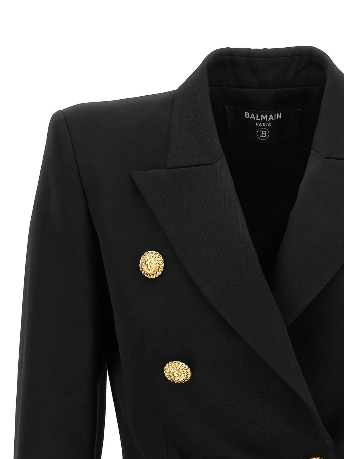 Блейзер двобортний Balmain Чорний 3 Double-breasted blazer Woman BALMAIN Black
