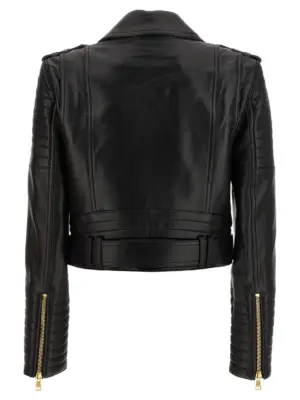 Leather jacket FF1TD207LC620PA BALMAIN Black