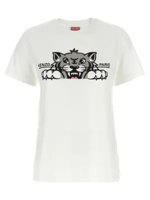 'Happy Tiger' T-shirt KENZO White