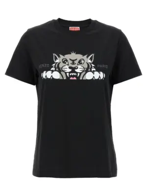 'Happy Tiger' T-shirt KENZO Black