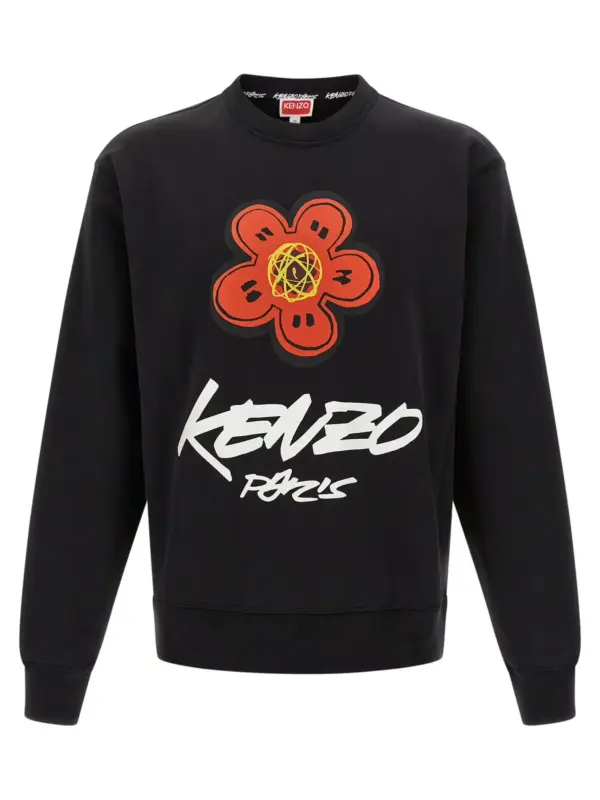 Logo print sweatshirt KENZO Black