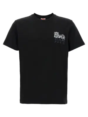 'Gots Happy Tiger' T-shirt KENZO Black