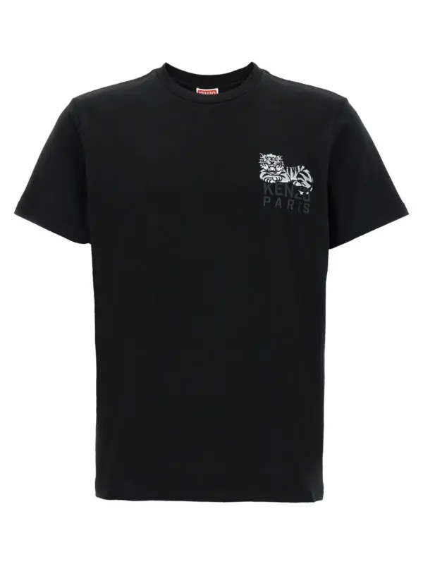 'Gots Happy Tiger' T-shirt KENZO Black