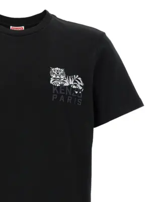 'Gots Happy Tiger' T-shirt Man KENZO Black