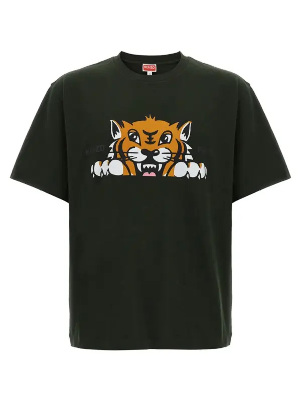 'Kenzo Happy Tiger' T-shirt KENZO Green