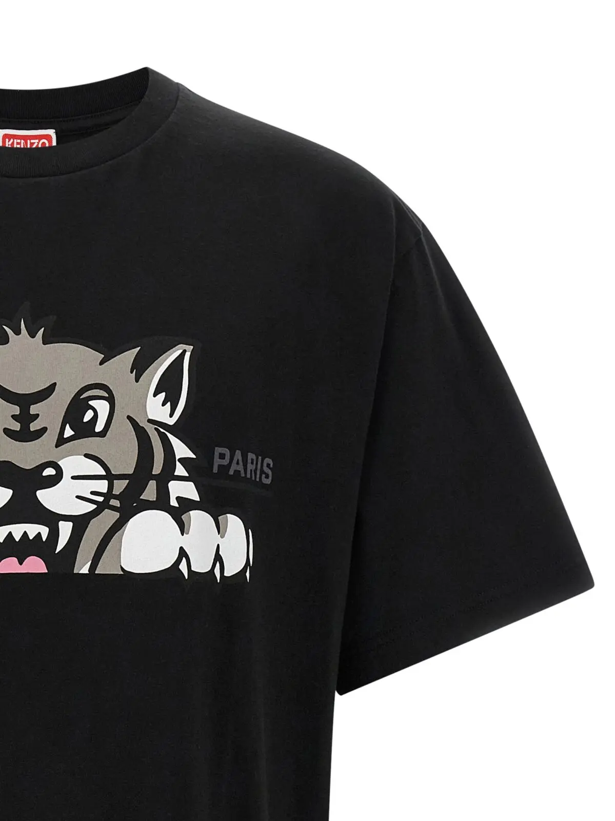 Футболка Kenzo з принтом Чорна 3 Printed T-Shirt Man KENZO Black