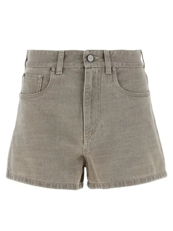 'Fendi Stamp 1925' shorts FENDI Beige
