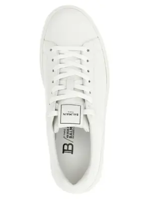 'B-Court' sneakers 100% calfskin leather (Bos Taurus) BALMAIN White