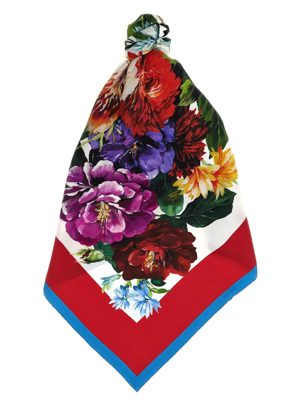 Шарф Dolce Gabbana Floral print Багатокольоровий 1 Floral print scarf DOLCE & GABBANA Multicolor