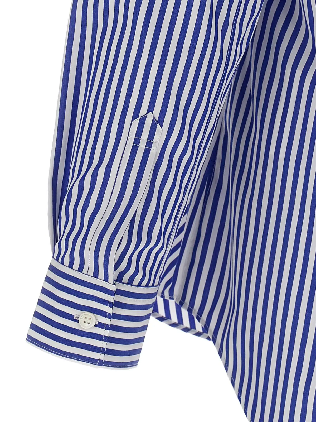 Сорочка Comme Des Garcons Shirt у смужку Синя 4 Striped shirt 100% cotton COMME DES GARCONS SHIRT Blue