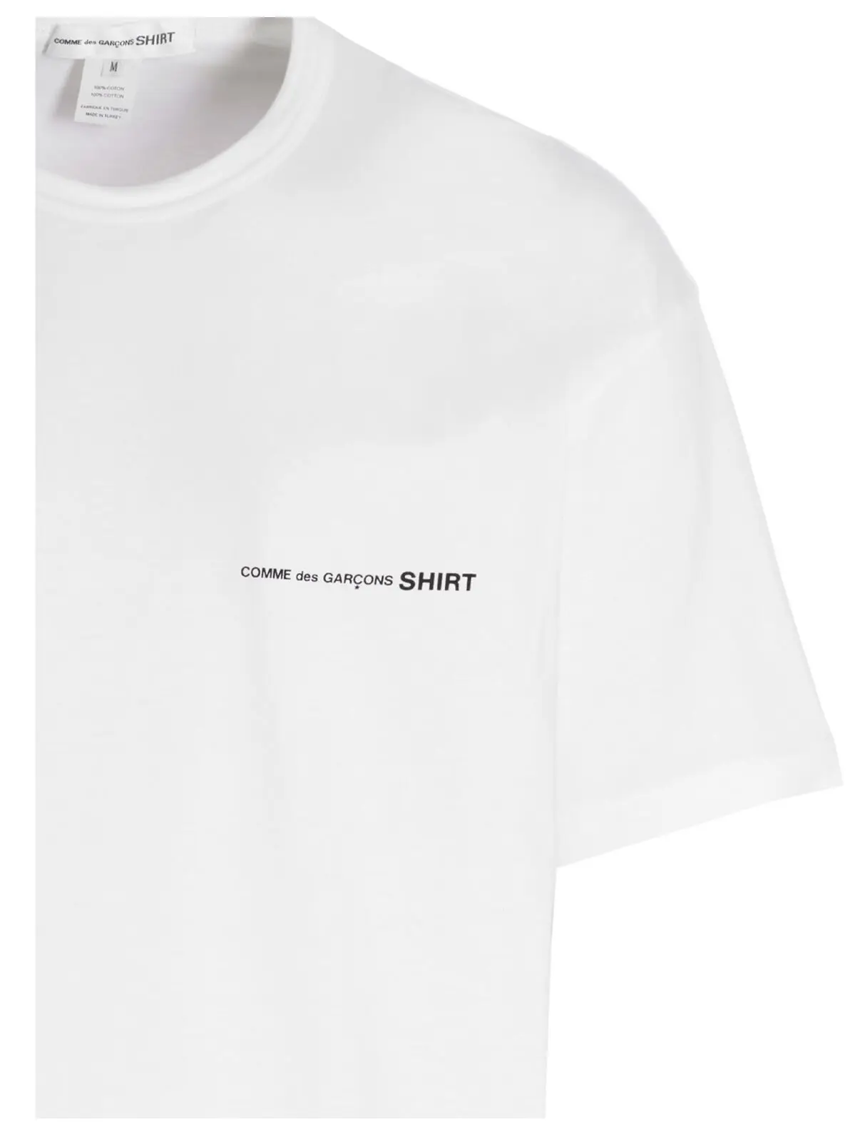Футболка Comme Des Garcons Shirt з логотипом Біла 3 Logo T-shirt Man COMME DES GARCONS SHIRT White