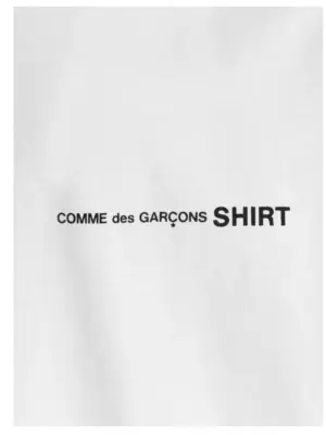 Logo T-shirt 100% cotton COMME DES GARCONS SHIRT White