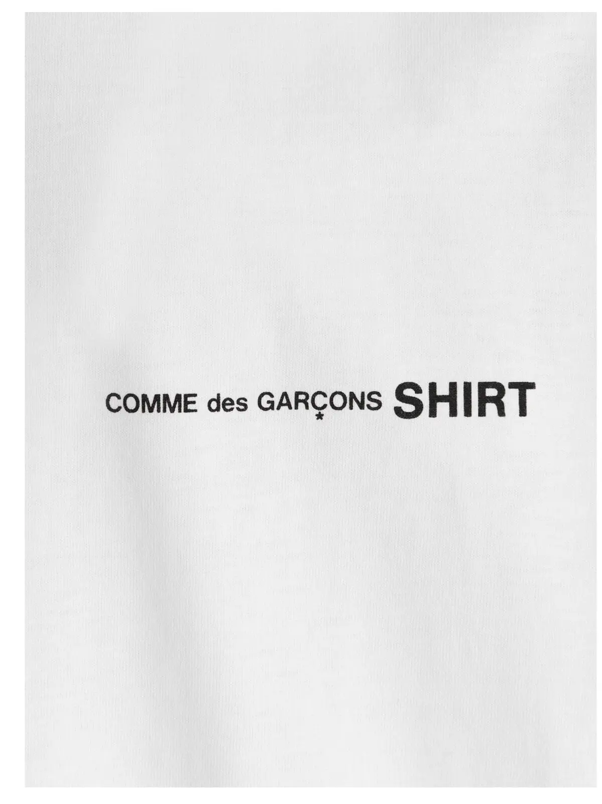 Футболка Comme Des Garcons Shirt з логотипом Біла 4 Logo T-shirt 100% cotton COMME DES GARCONS SHIRT White