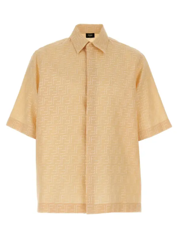 FF Jacquard Shirt FENDI Beige