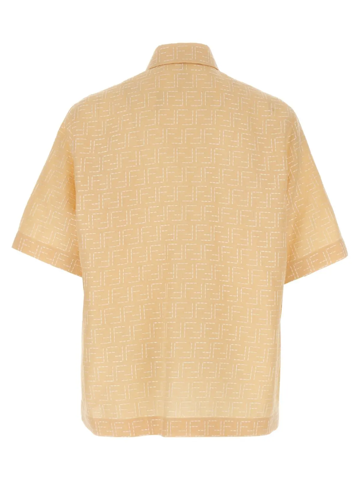 Сорочка Fendi з жакардом FF Бежева 2 FF Jacquard Shirt FS1317AU6YF0PKL FENDI Beige