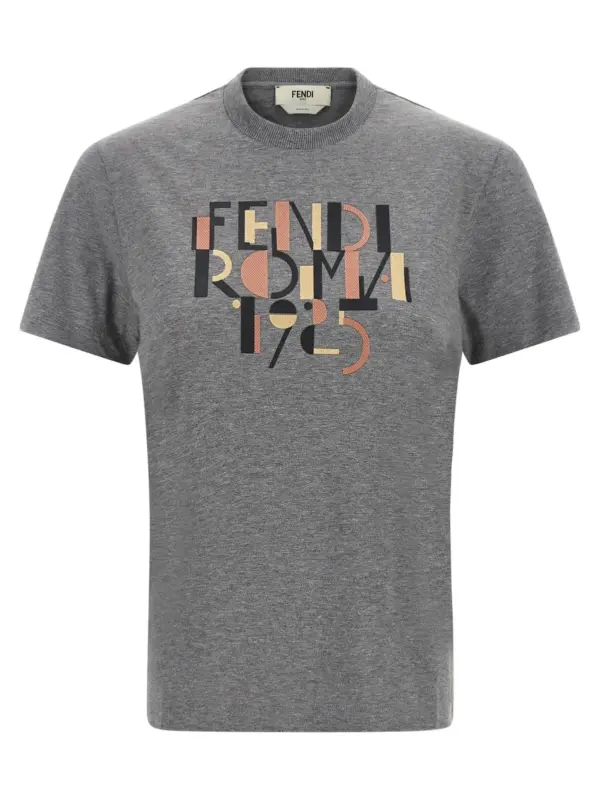 'Fendi Roma 1925' T-shirt FENDI Gray
