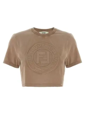 3D 'Fendi Roma' T-shirt FENDI Brown
