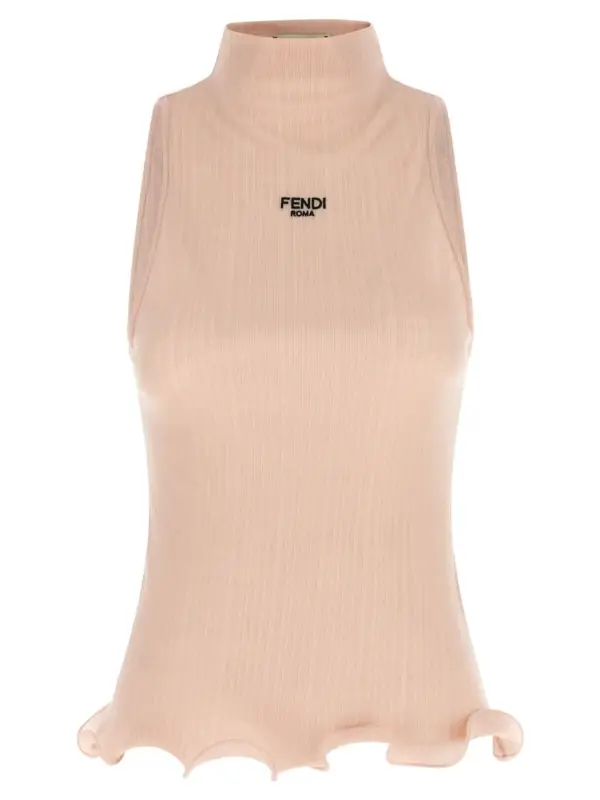 Ruffled top FENDI Pink