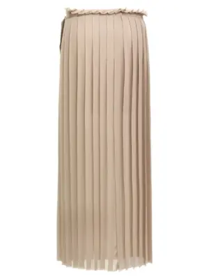 'Pleated' skirt FSK353PL00270952 AMI PARIS Beige