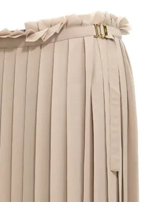 'Pleated' skirt Woman AMI PARIS Beige