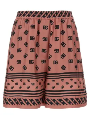 Silk bermuda shorts DOLCE & GABBANA Pink