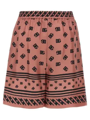 Silk bermuda shorts FTAM7THI1X0H24ZW DOLCE & GABBANA Pink