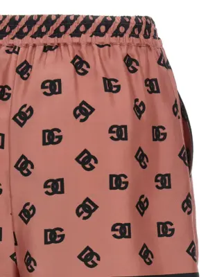 Silk bermuda shorts 100% silk DOLCE & GABBANA Pink