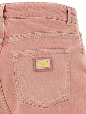 High waist shorts 100% cotton DOLCE & GABBANA Pink