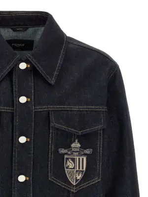 Fendi Crest jacket Man FENDI Blue