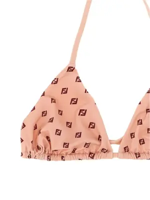 Micro patchwork bikini top Woman FENDI Pink