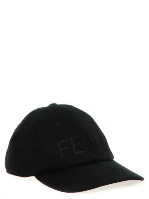 Logo cap FXQ969AU3QF0QA1 FENDI Black