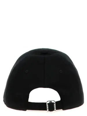 Logo cap Man FENDI Black
