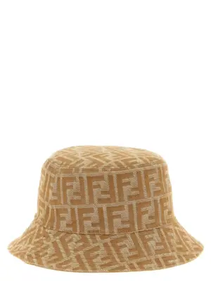 Reversible bucket hat FXQ977AVGLF0QB8 FENDI Brown