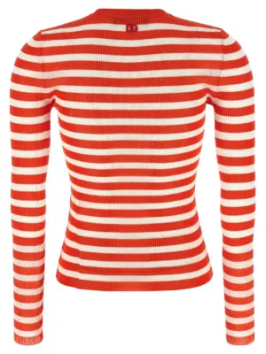 Striped viscose cardigan FXVC6ZJAIRRW8266 DOLCE & GABBANA Orange