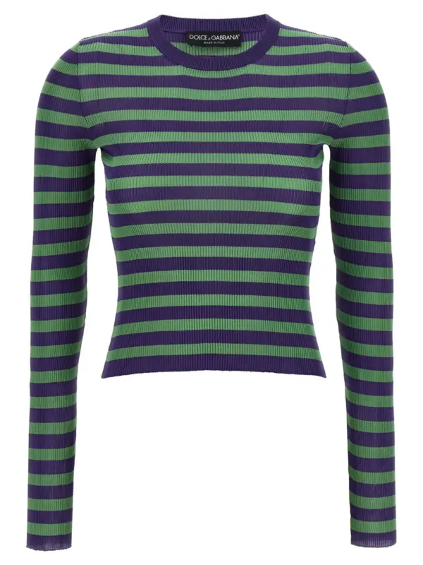 Striped viscose sweater DOLCE & GABBANA Multicolor
