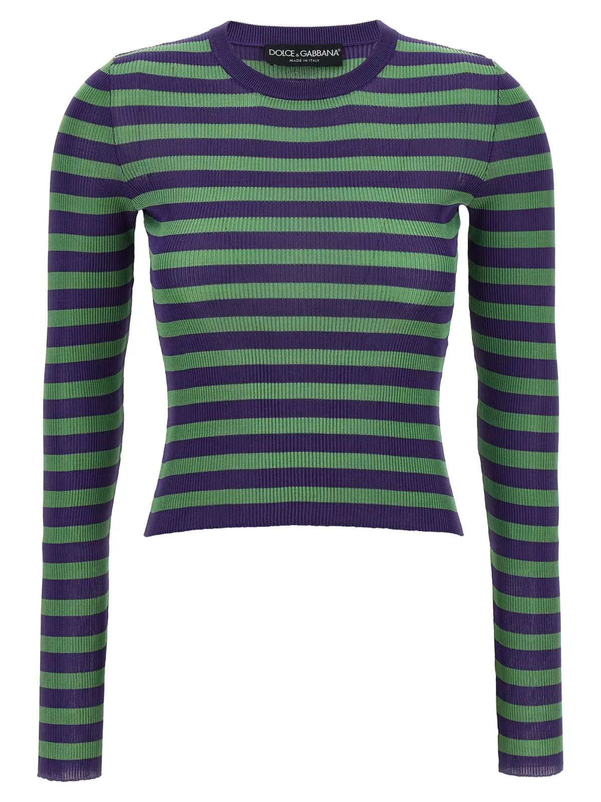 Светр Dolce Gabbana Striped viscose Багатокольоровий 1 Striped viscose sweater DOLCE & GABBANA Multicolor