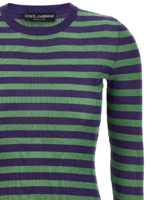 Striped viscose sweater Woman DOLCE & GABBANA Multicolor