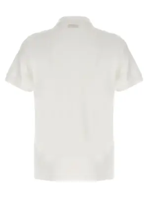 FF metallic logo polo shirt FY0985AUA5F0QA0 FENDI White