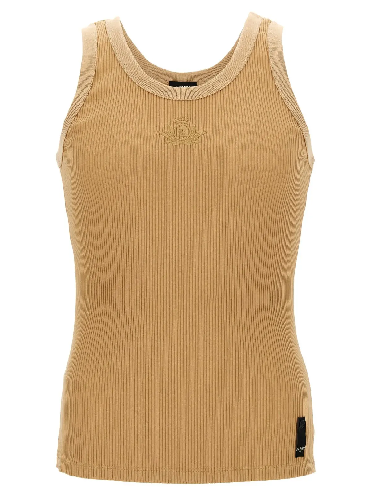 Майка Fendi Fendi Crest Бежева 1 'Fendi Crest' tank top FENDI Beige