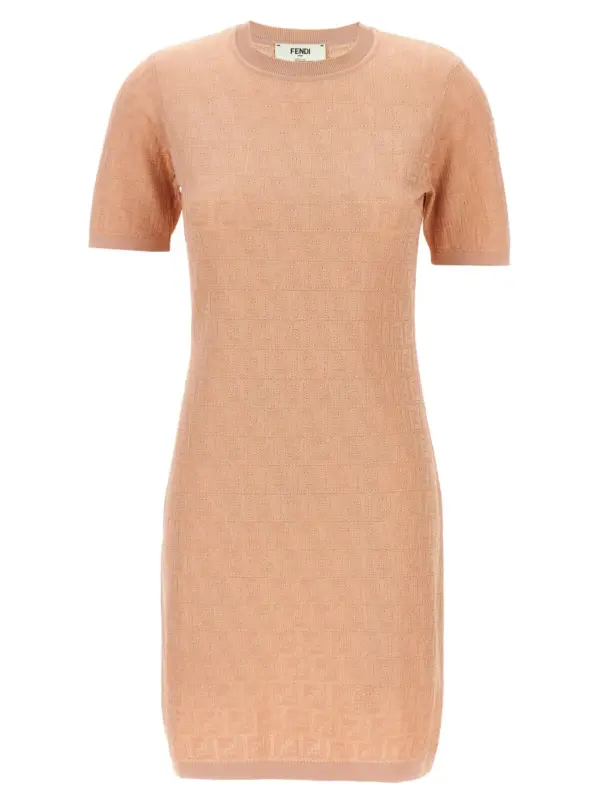 FF cotton dress FENDI Pink