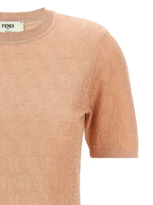 FF cotton dress Woman FENDI Pink