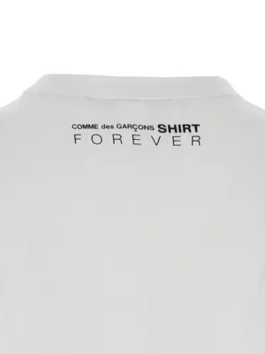 'Forever' T-shirt 100% cotton COMME DES GARCONS SHIRT White