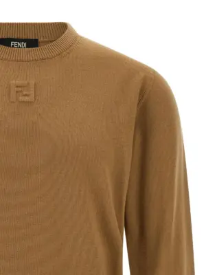 Wool sweater Man FENDI Beige