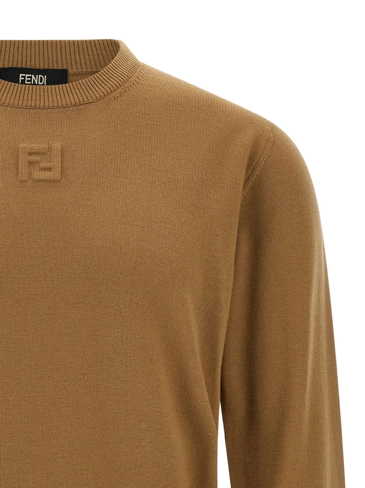 Светр Fendi з вовни Бежевий 3 Wool sweater Man FENDI Beige