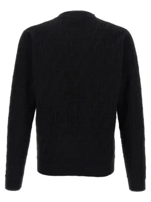 FF jacquard sweater FZX091AUW0F0QA1 FENDI Black