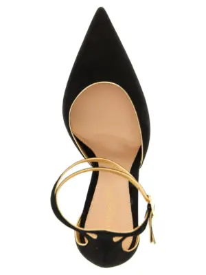 'Ivette' pumps 100% suede leather (Bos Taurus) GIANVITO ROSSI Black