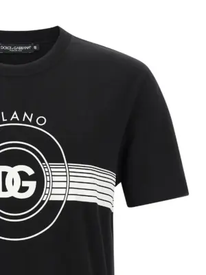 DG logo print T-shirt Man DOLCE & GABBANA White/Black