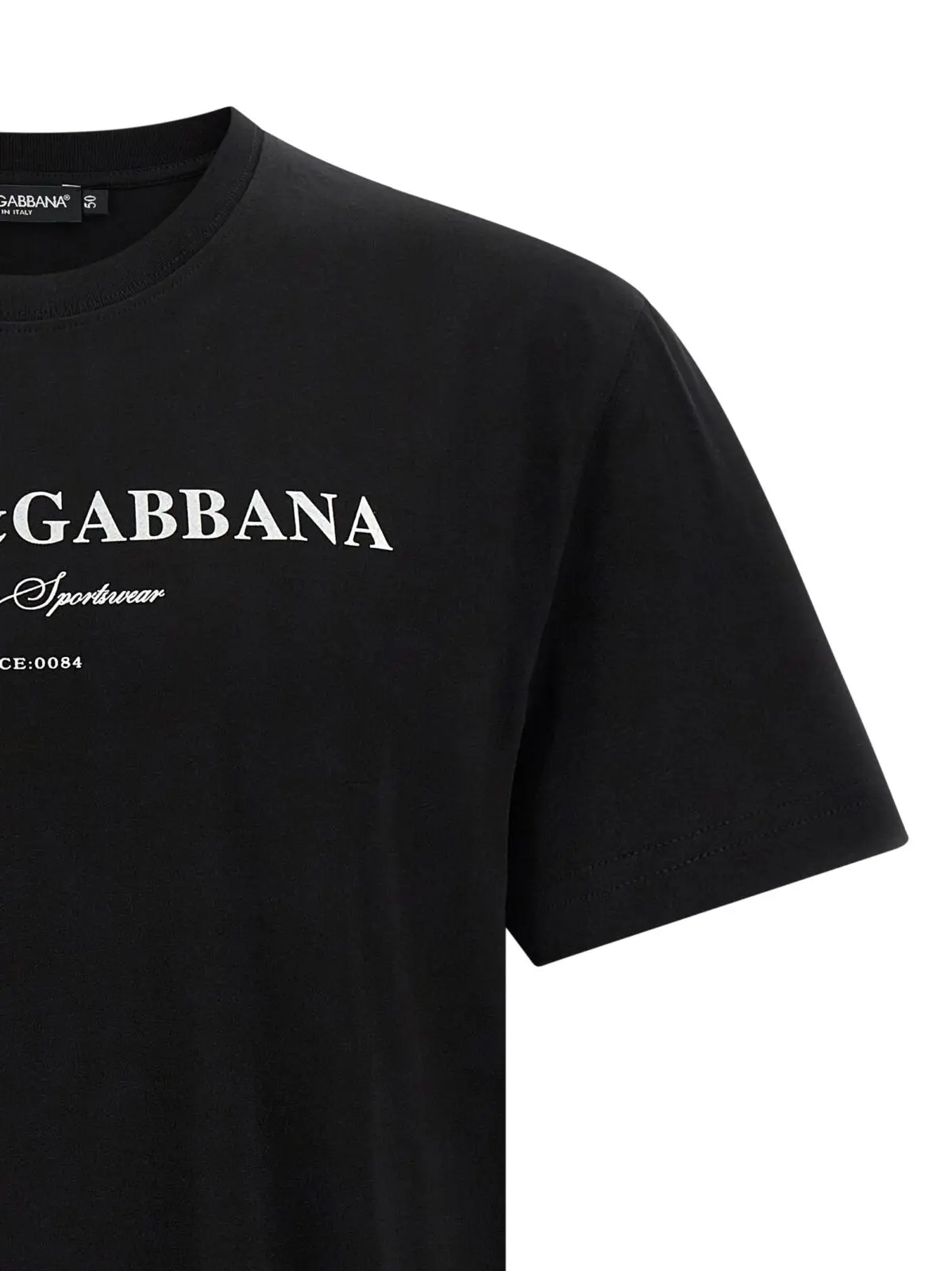 Футболка Dolce Gabbana з принтом Чорна 3 Printed T-shirt Man DOLCE & GABBANA Black